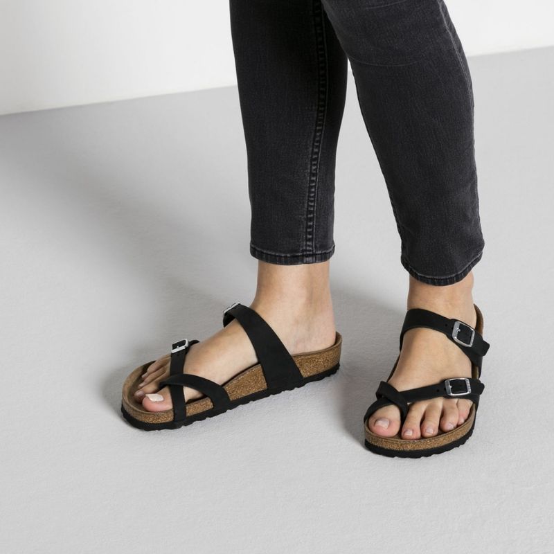 Birkenstock Mayari svart oljet skinn normal