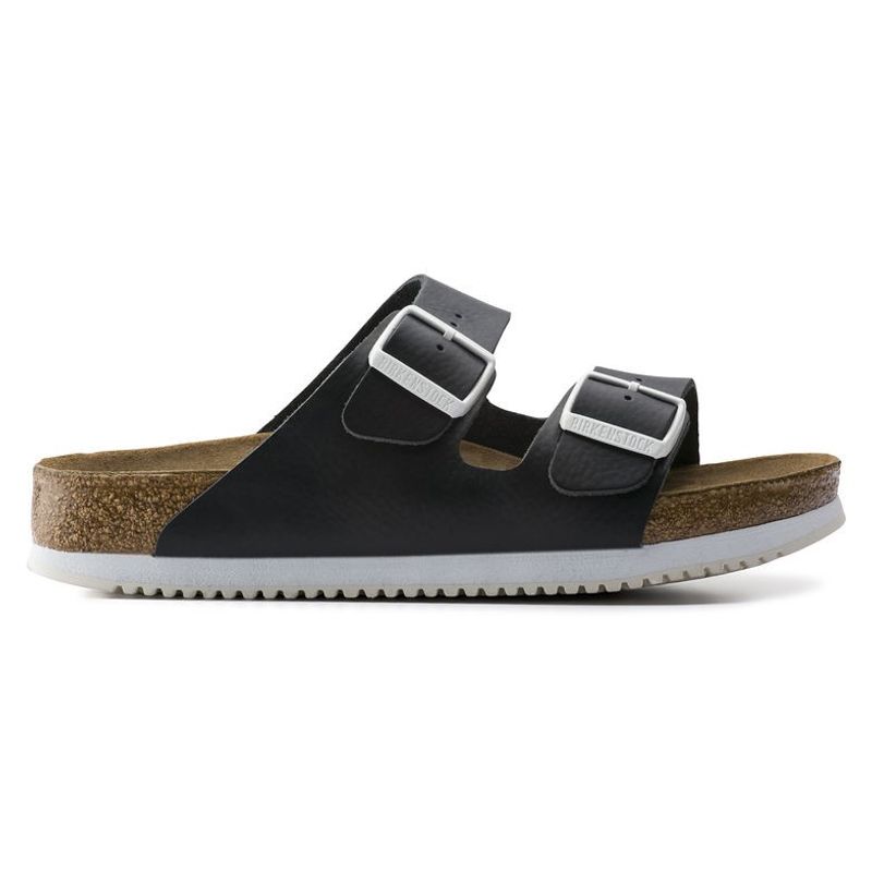 Birkenstock Arizona SL SFB svart skinn smal Myk