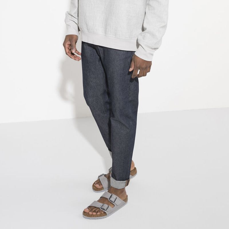 Birkenstock Arizona SFB LENB Dove Gray skinn smal