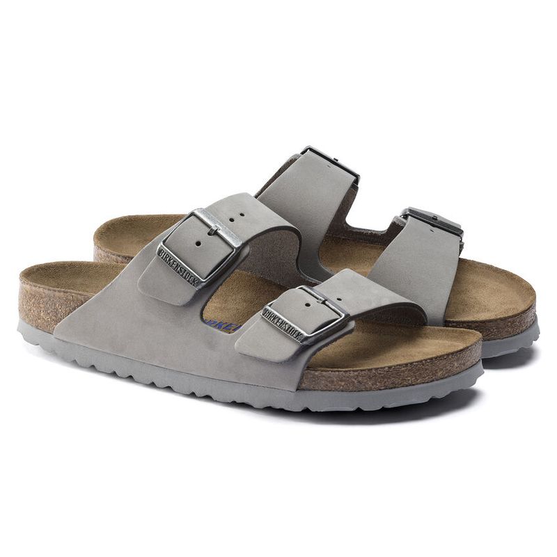 Birkenstock Arizona SFB LENB Dove Gray skinn smal