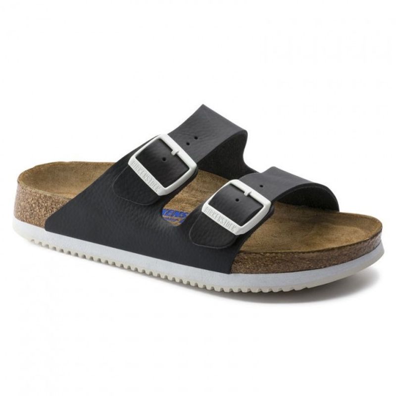 Birkenstock Arizona SL SFB svart skinn smal Myk