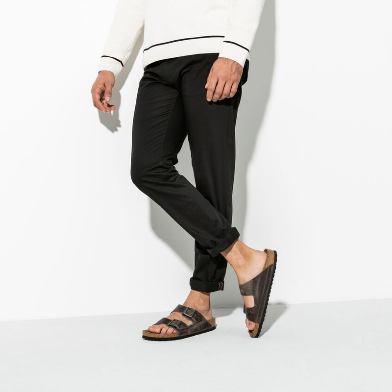 Birkenstock Arizona SFB Iron skinn normal myk