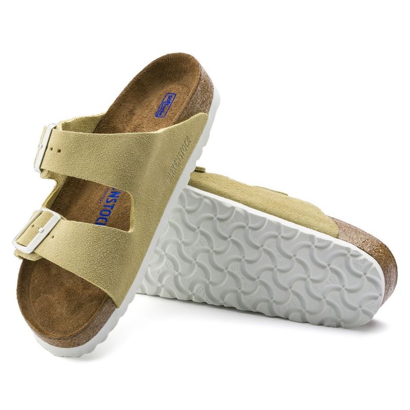 Birkenstock Arizona SFB vanilla semsket skinn smal myk