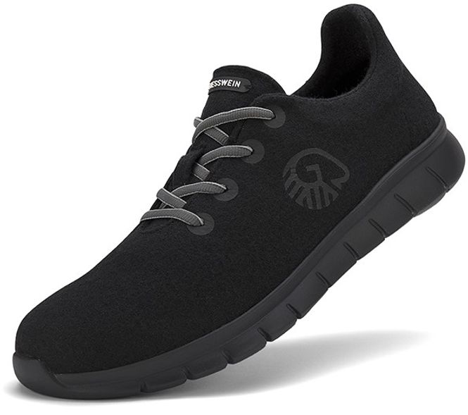 Hovedbilde Merino Runner Herre svart - merino ull