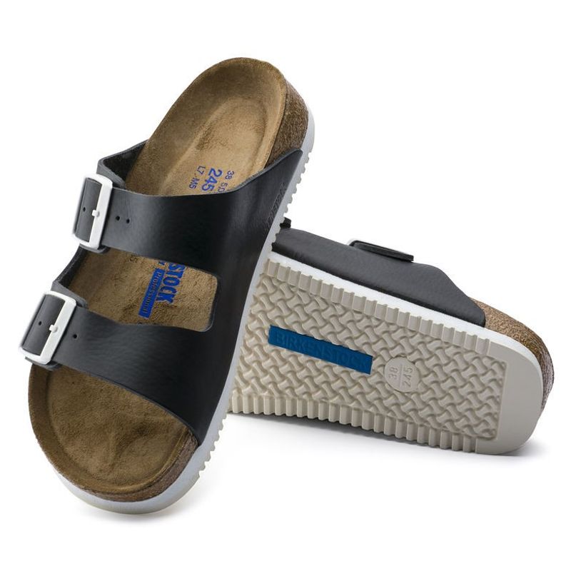 Birkenstock Arizona SL SFB svart skinn normal Myk