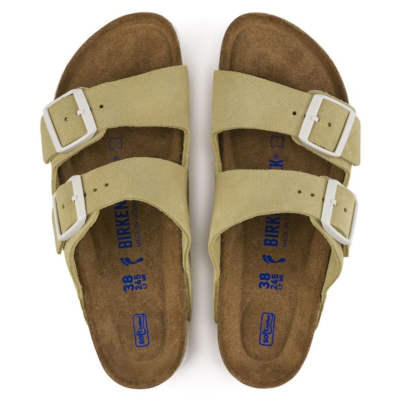 Birkenstock Arizona SFB vanilla semsket skinn smal myk