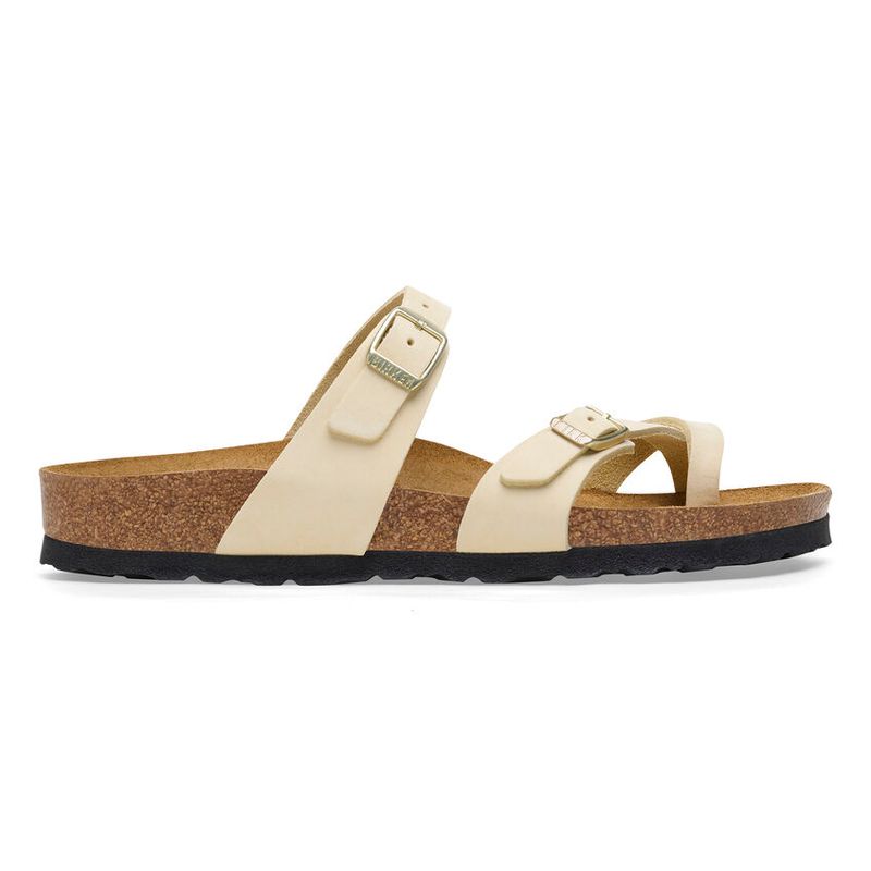 Birkenstock Mayari Ecru nubuck skinn normal