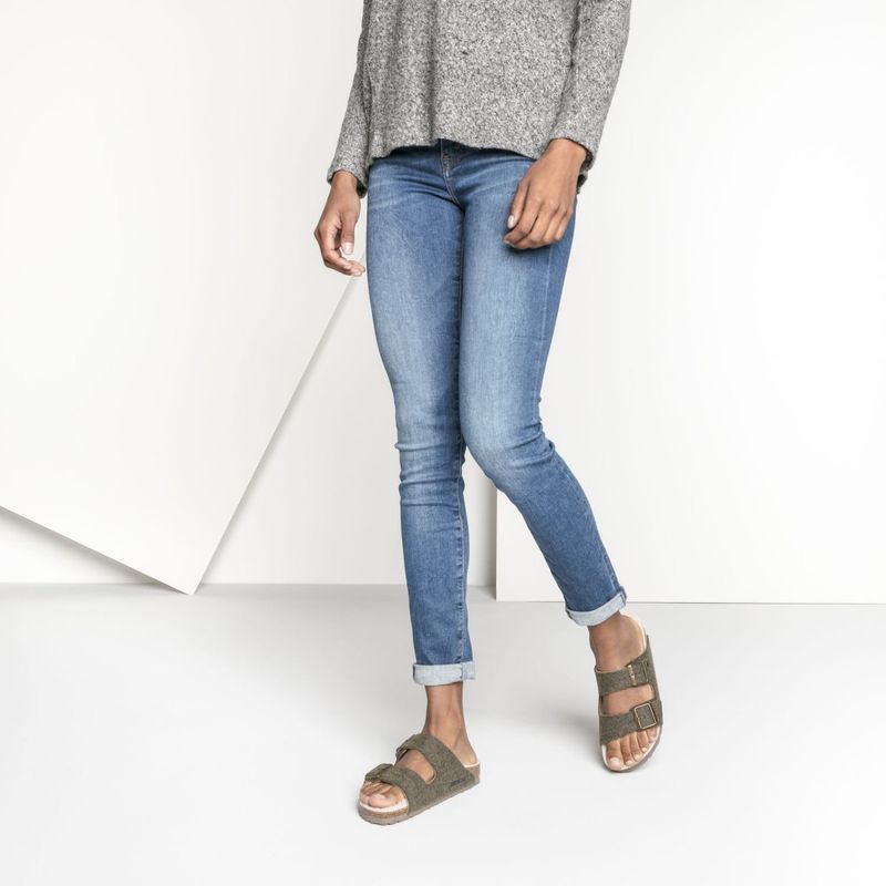 Birkenstock Arizona Doubleface Khaki smal