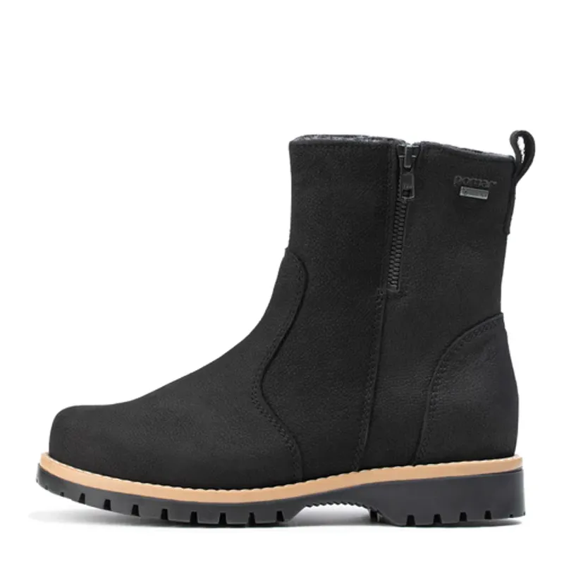 Pomar Tassu Dame Gore-Tex ankel støvel svart