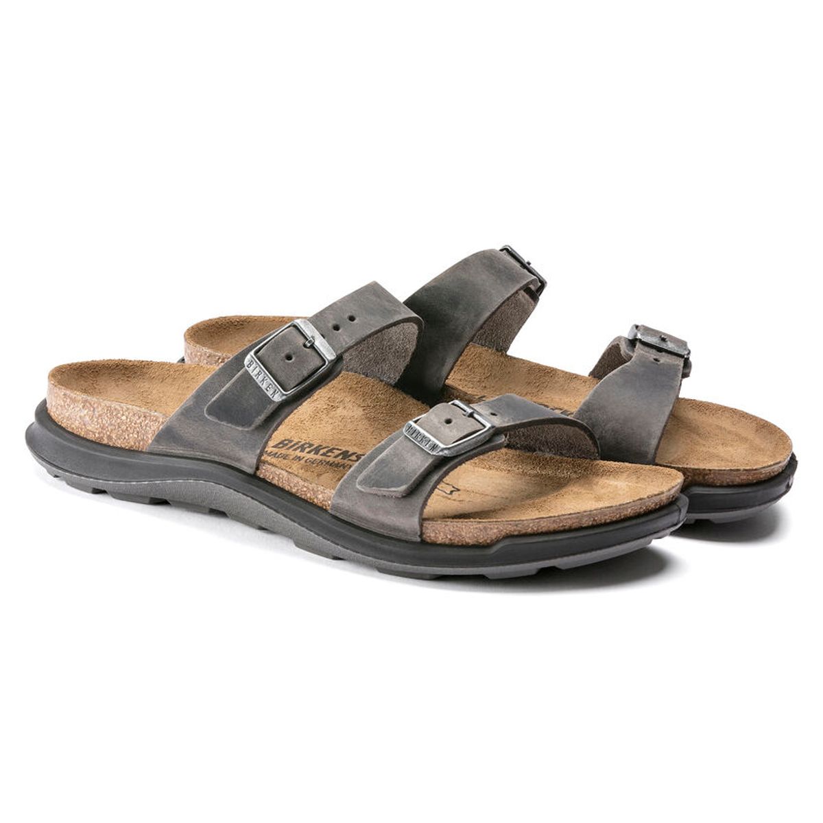 Birkenstock Sierra CT Cross Track Iron oljet skinn smal