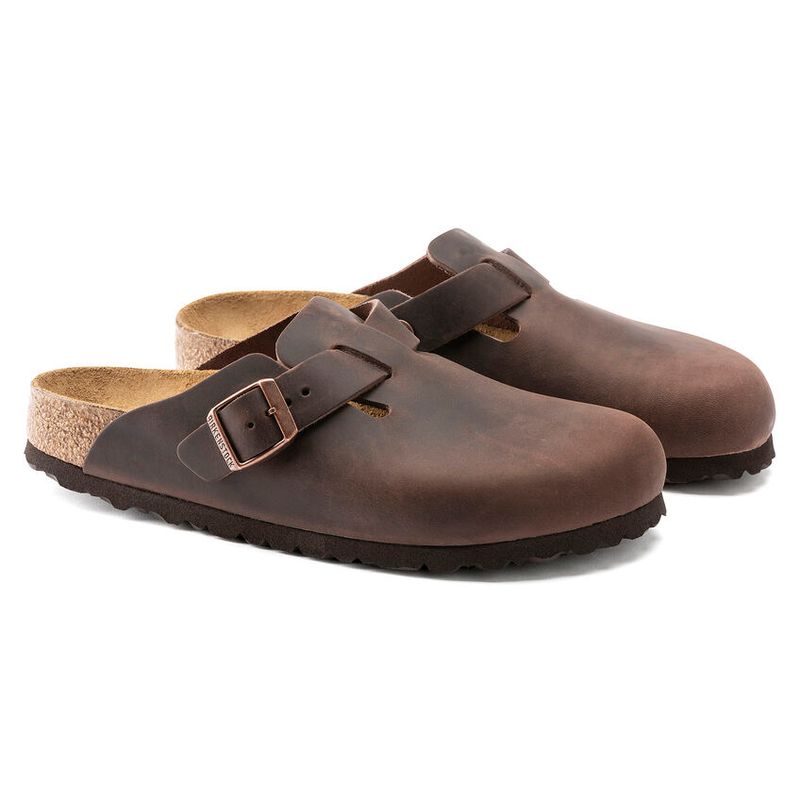 Birkenstock Boston Habana oljet skinn normal