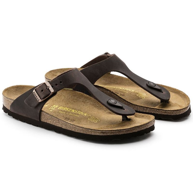 Birkenstock Gizeh Habana skinn normal