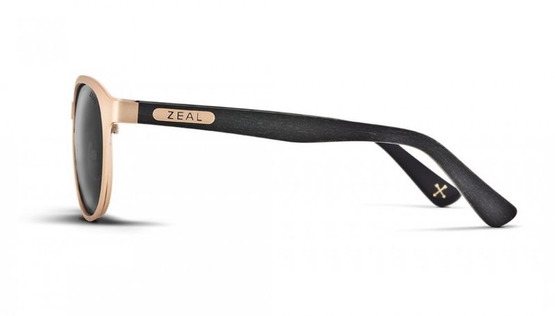 Solbrille Zeal Optics 6th Street (Rose Gold/Dark Grey)