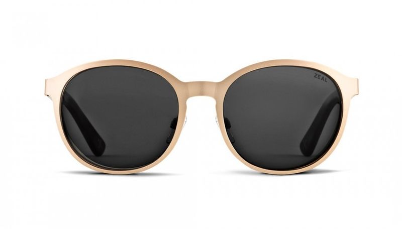 Solbrille Zeal Optics 6th Street (Rose Gold/Dark Grey)