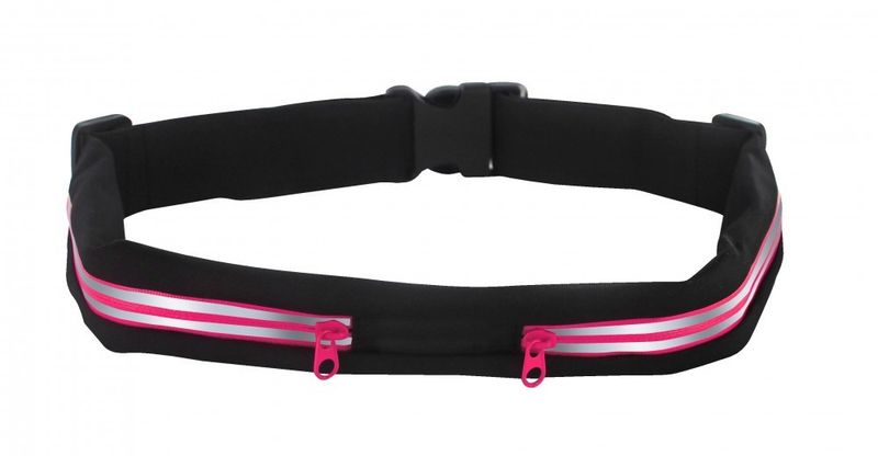 Treningsbelte stretch m 2 lommer