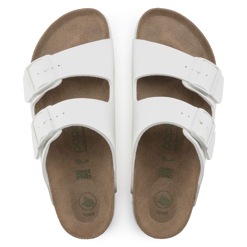 Birkenstock Arizona BF hvit vegan platå smal