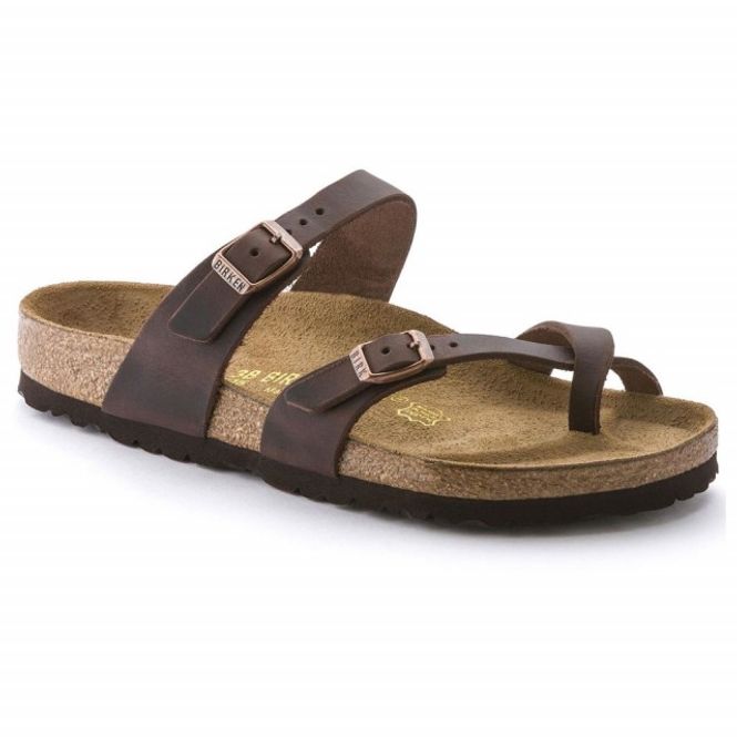 Hovedbilde Birkenstock Mayari Habana oljet skinn smal