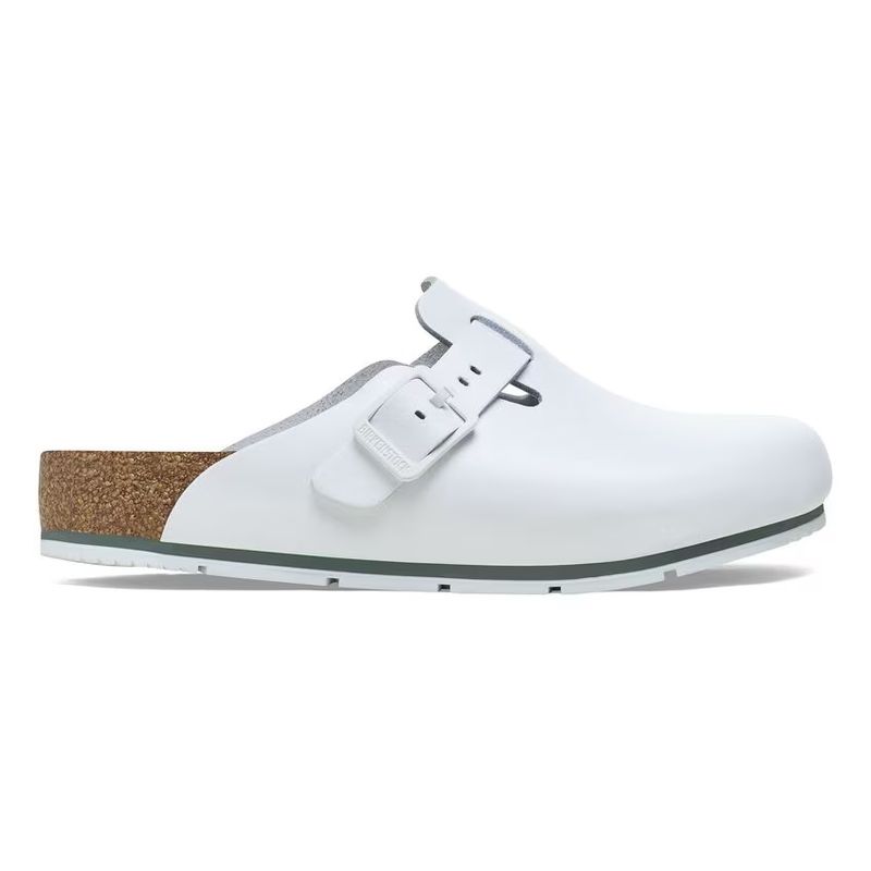 Birkenstock Boston PRO skinn hvit normal