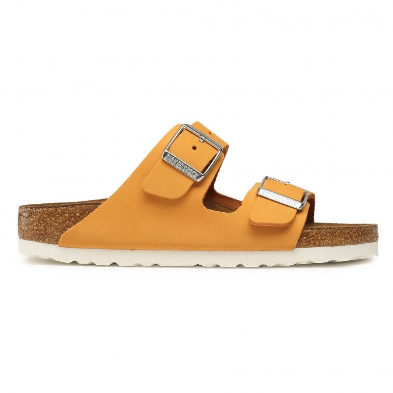 Birkenstock Arizona SFB Apricot nubuck skinn smal myk