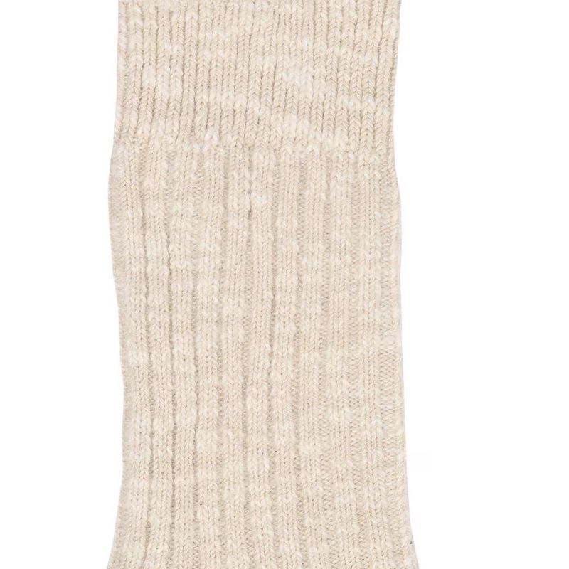 Birkenstock sokker cotton slub beige-hvit dame