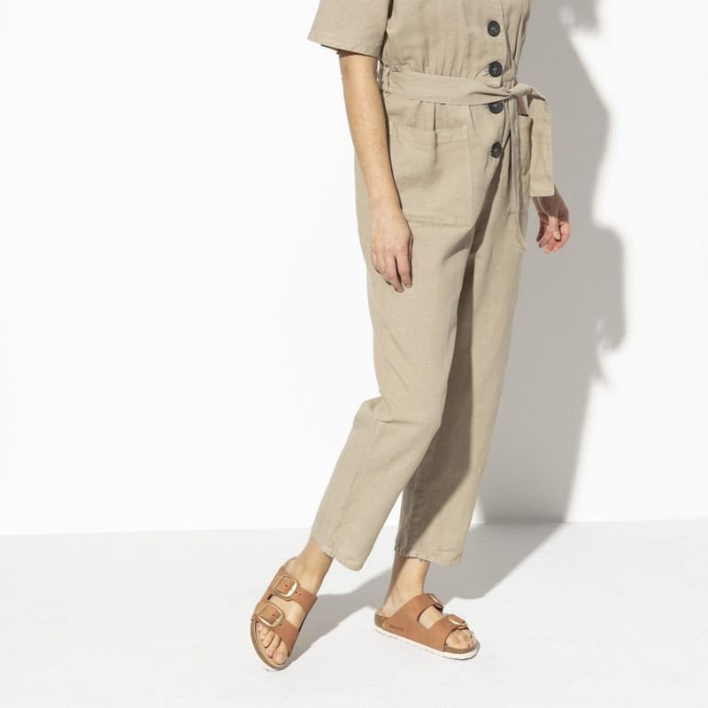 Birkenstock Arizona Big buckle brandy skinn smal