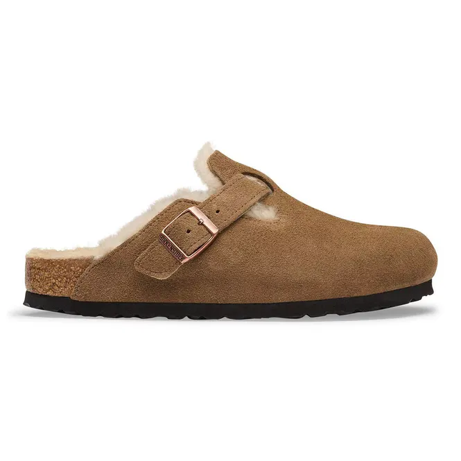 Hovedbilde Birkenstock Boston Dark Tea semsket skinn ...