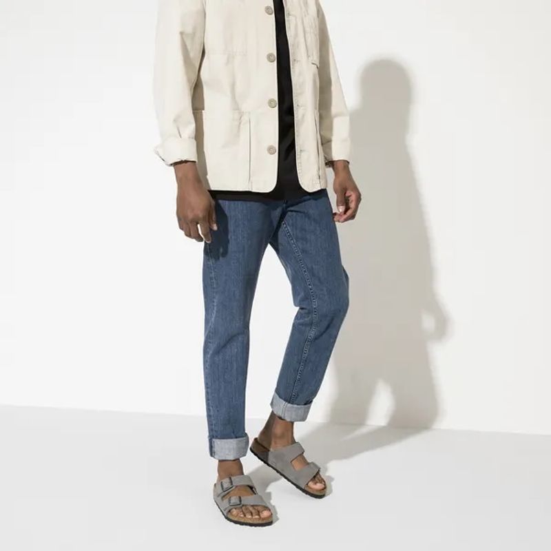 Birkenstock Arizona Desert Buck Whale nubuck skinn normal