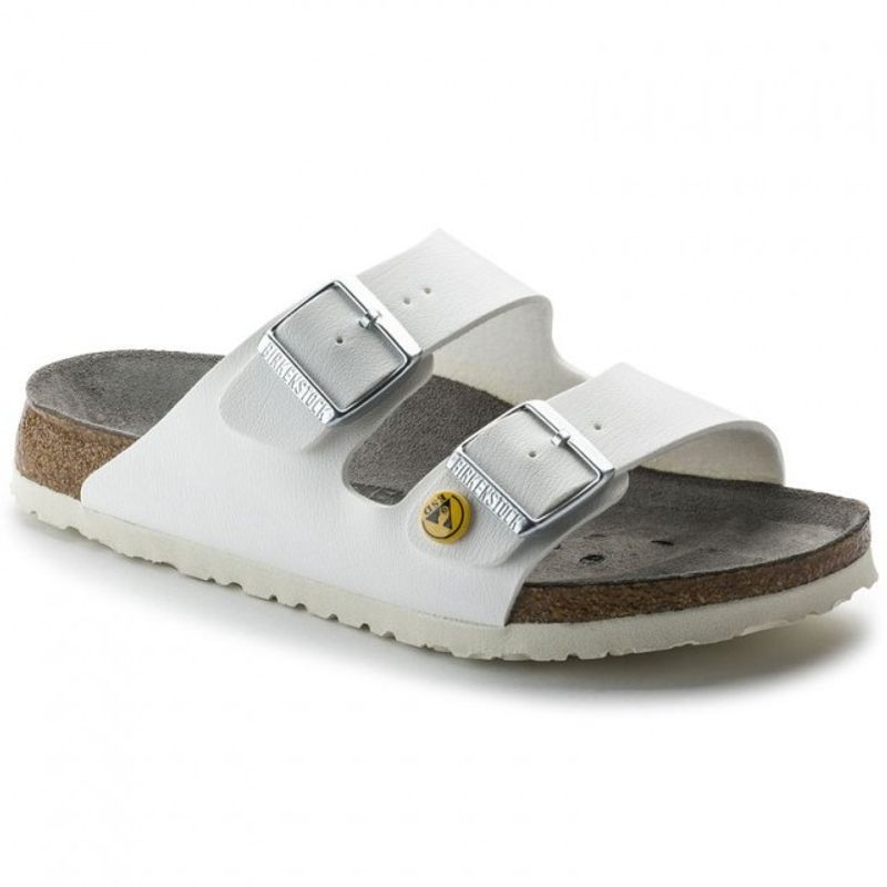 Birkenstock Arizona ESD BF hvit pro smal