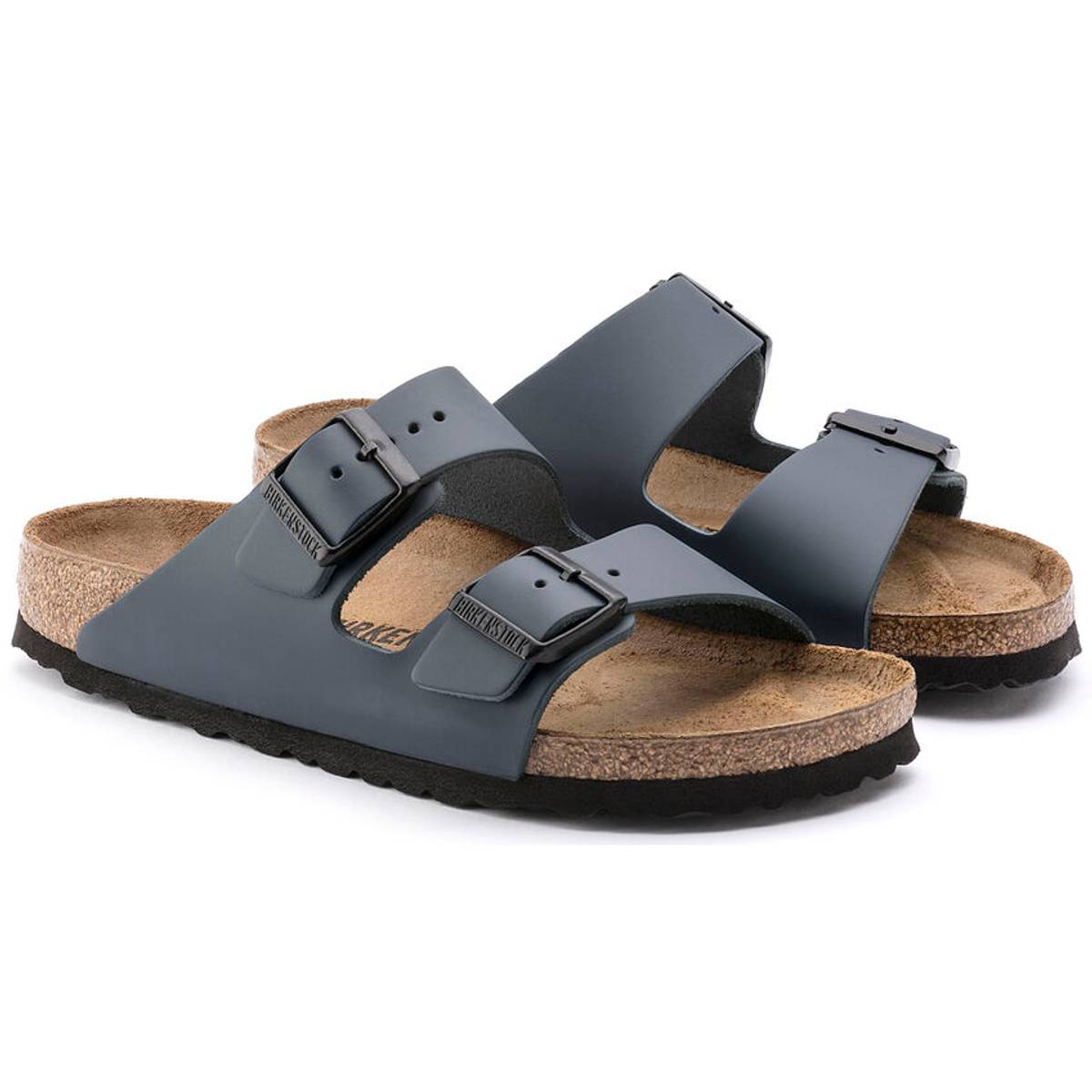 Birkenstock Arizona Blå skinn smal