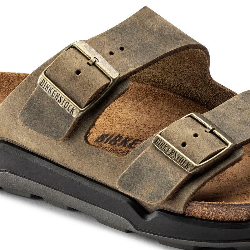 Birkenstock Arizona CT Cross Track Faded Khaki skinn normal
