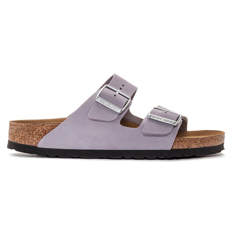 Birkenstock Arizona SFB Purple fog nubuk skinn smal myk