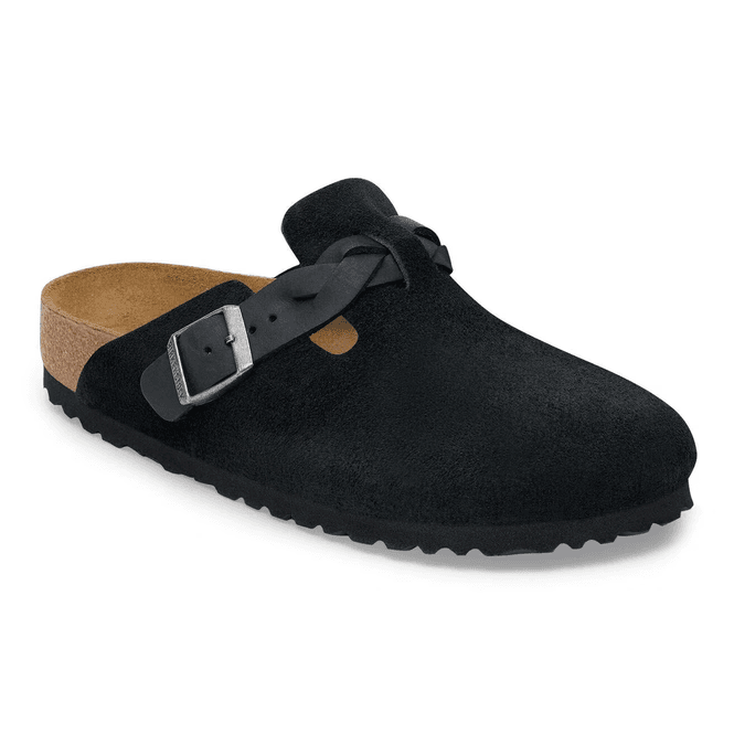Hovedbilde Birkenstock Boston Braided Svart flettet semsket ...
