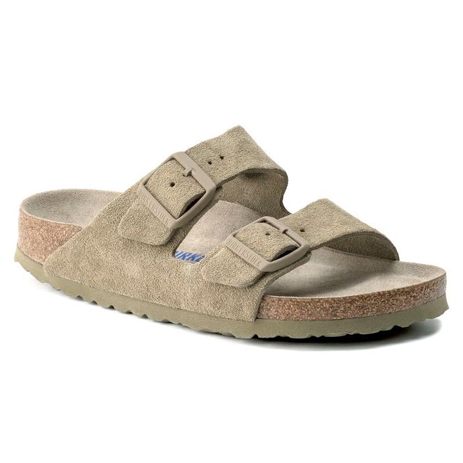Hovedbilde Birkenstock Arizona SFB Faded Khaki semsket skinn ...
