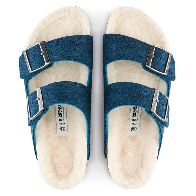 Birkenstock Arizona Doubleface Blå smal