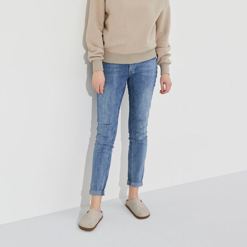 Birkenstock Zermatt Shearling FE Ecru ull smal