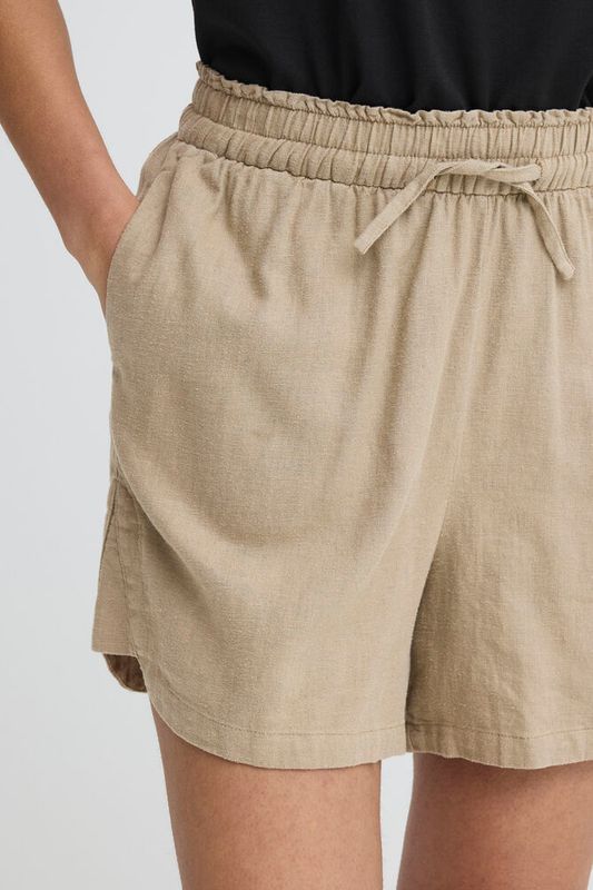 Ichi Shorts timber wolf beige