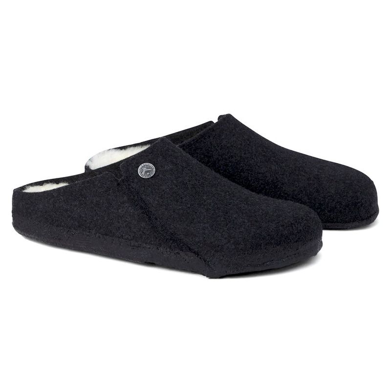 Birkenstock Zermatt Shearling mørkegrå ull smal