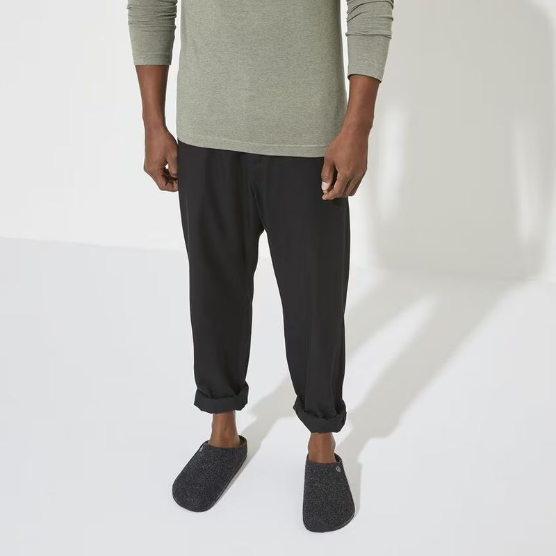 Birkenstock Zermatt Anthrazite tøffel ullfleece normal