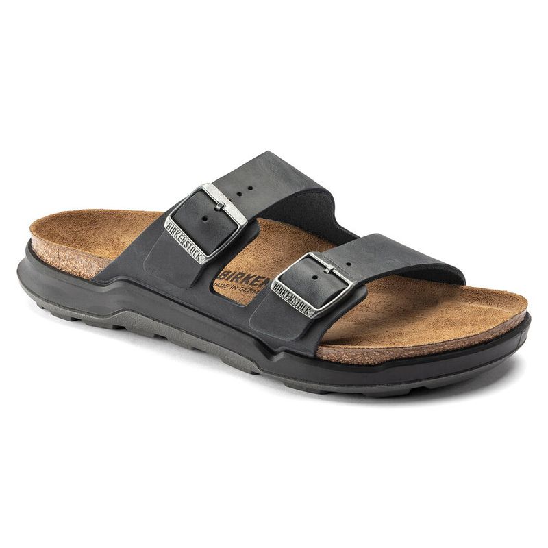 Birkenstock Arizona CT Cross Track svart skinn normal