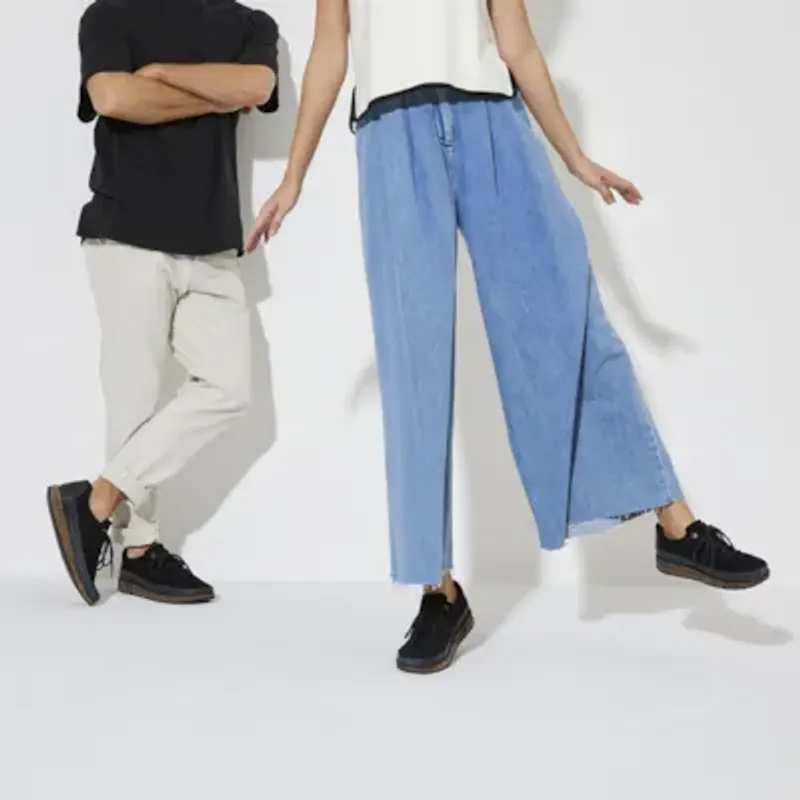 Birkenstock Honnef semsket skinn svart normal