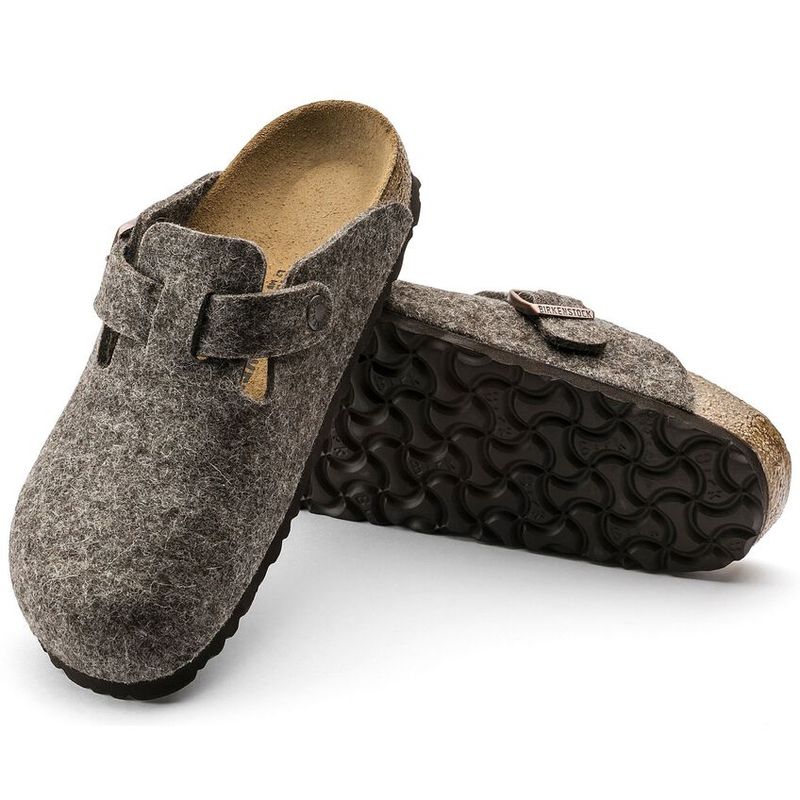 Birkenstock Boston Cacao ullfilt normal