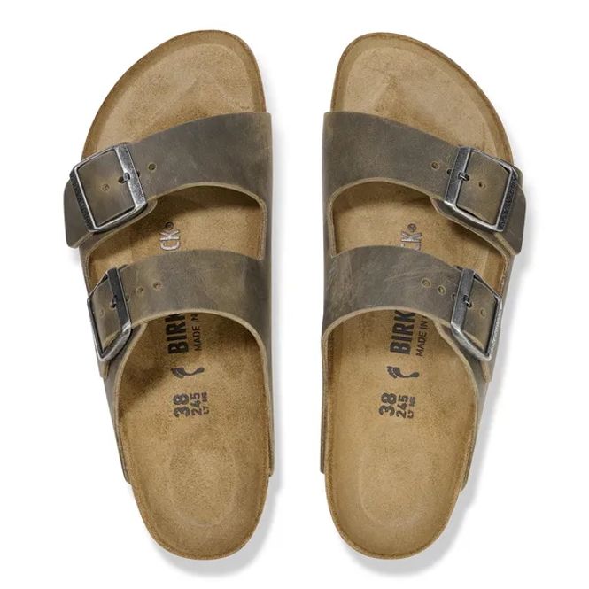 Hovedbilde Birkenstock Arizona Faded Khaki oljet skinn ...