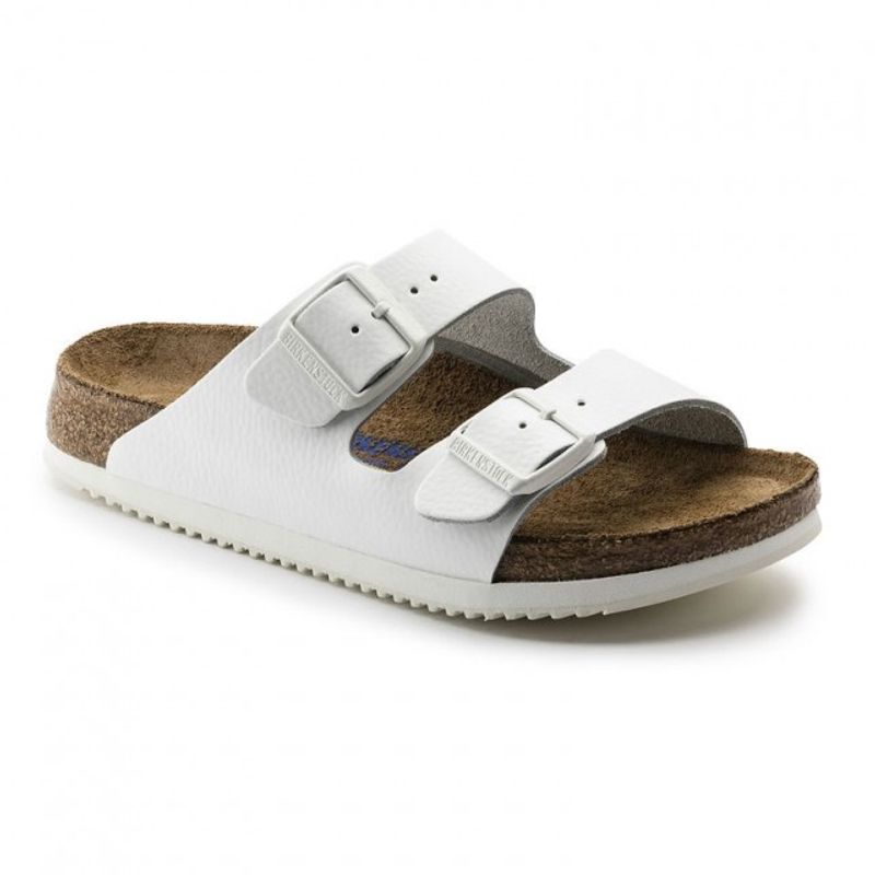 Birkenstock Arizona SL SFB hvit skinn normal Myk