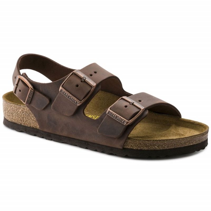 Birkenstock Milano Habana oljet skinn normal