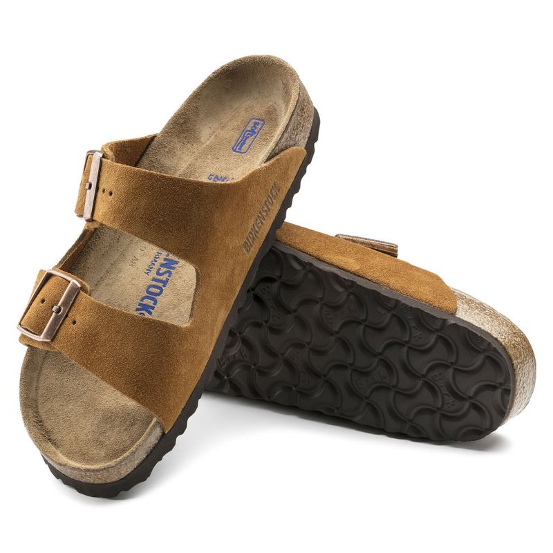 Birkenstock Arizona SFB Mink semsket skinn smal myk