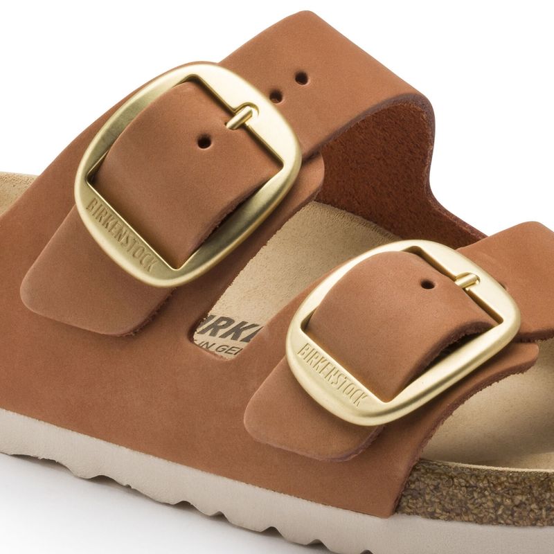 Birkenstock Arizona Big buckle brandy skinn smal