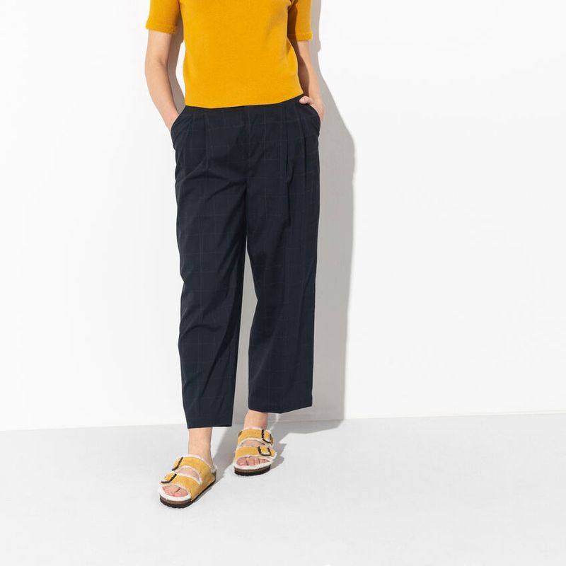 Birkenstock Arizona Shearling ochre semsket skinn/lammeull smal
