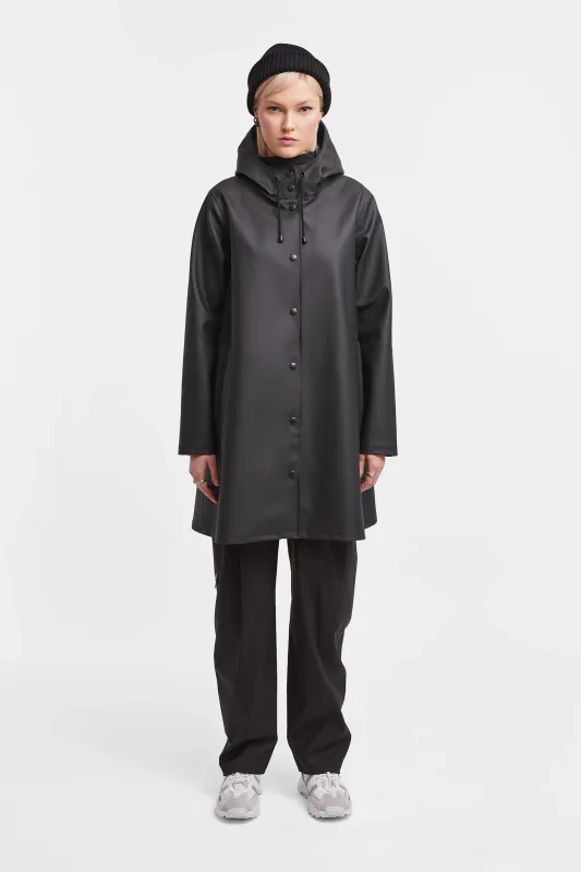 Stutterheim Mosebacke regnjakke svart dame