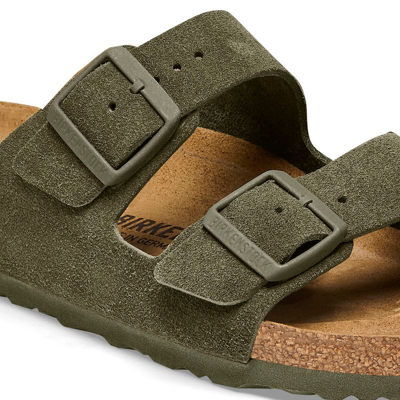 Birkenstock Arizona Thyme semsket skinn smal myk