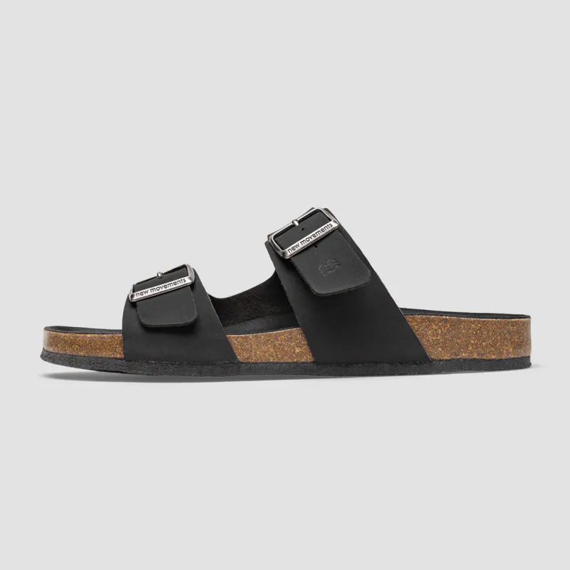 New Movements Everyday sandal Black vegan